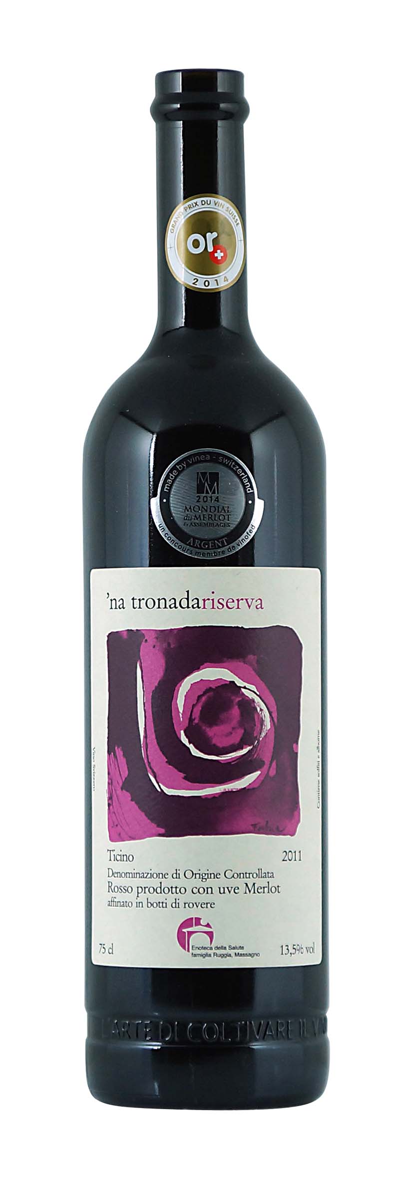 Ticino DOC Merlot 'na tronada Riserva 2011