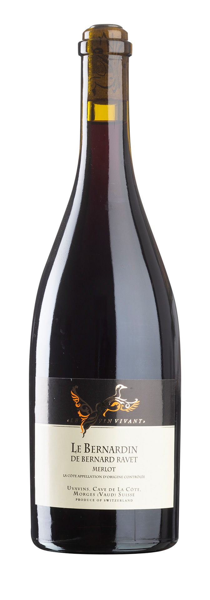 La Côte AOC Merlot Le Bernardin de Bernard Ravet 2016