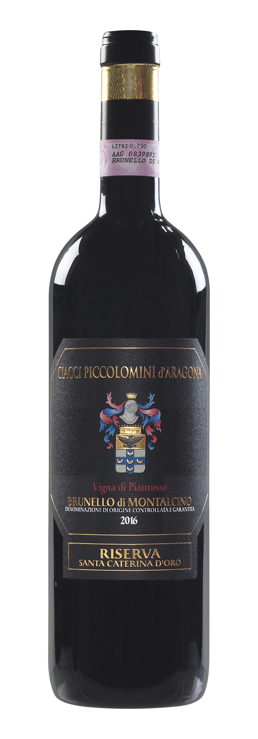 Brunello di Montalcino DOCG Riserva Vigna di Pianrosso Santa Caterina d´Oro 2016