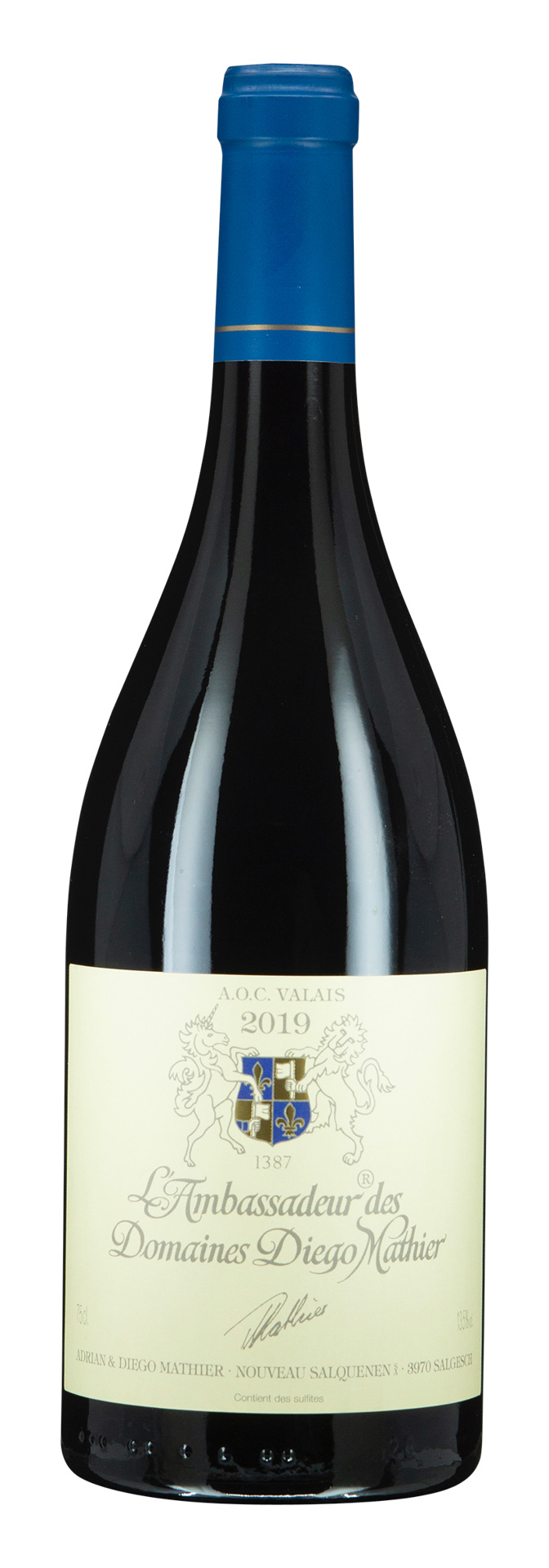 Valais AOC L'Ambassadeur des Domaines Diego Mathier Pinot Noir 2019