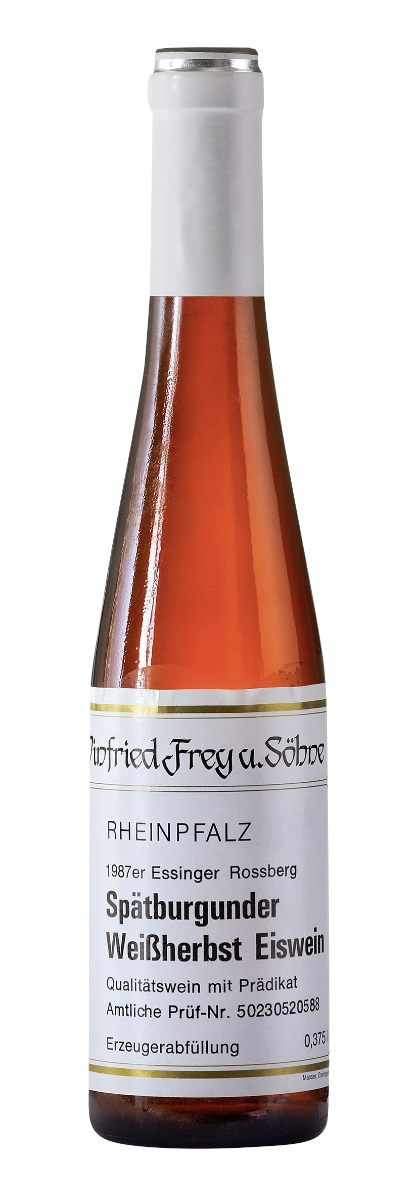 Essingen Rossberg Spätburgunder Eiswein restsüss 1987