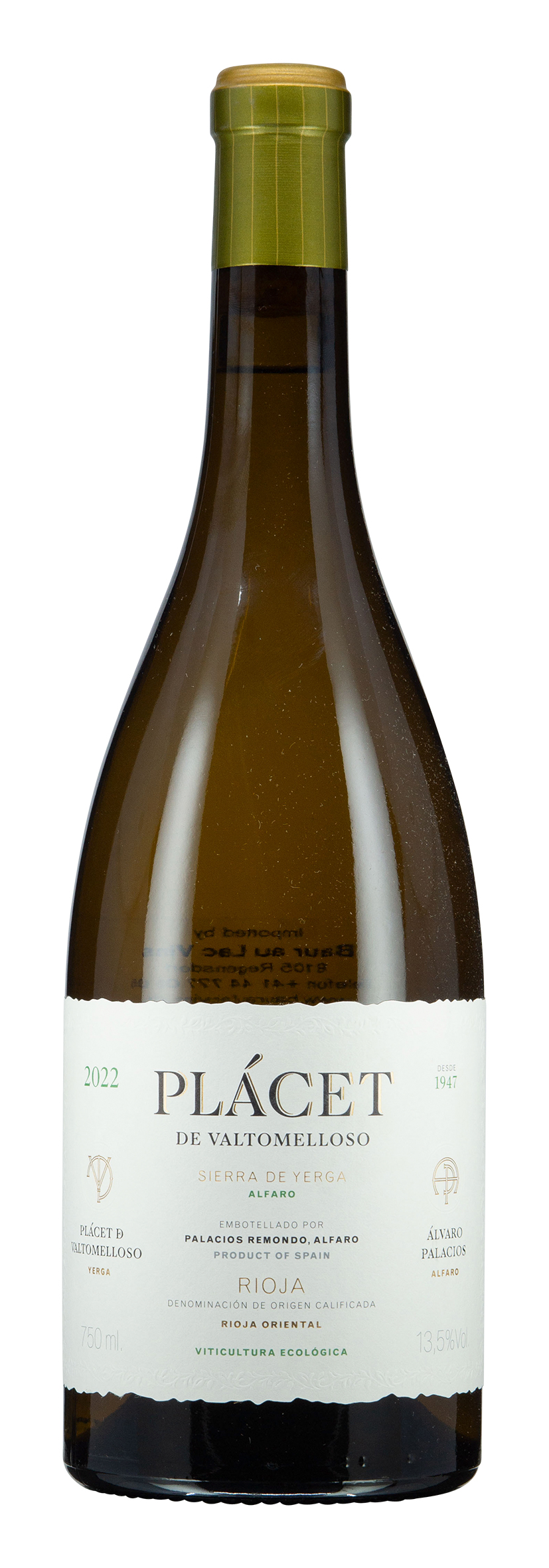 Rioja DOCa Plácet Valtomelloso 2022