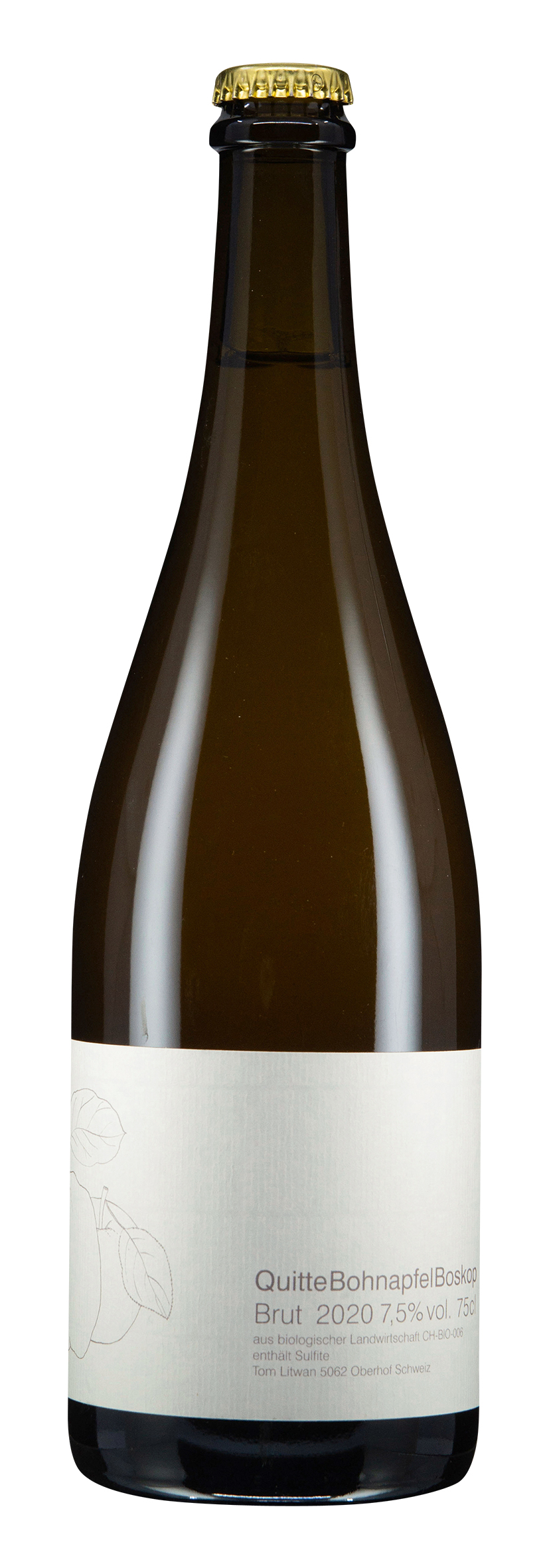 Schaumwein Quitte Bohnapfel Boskop Brut 2020