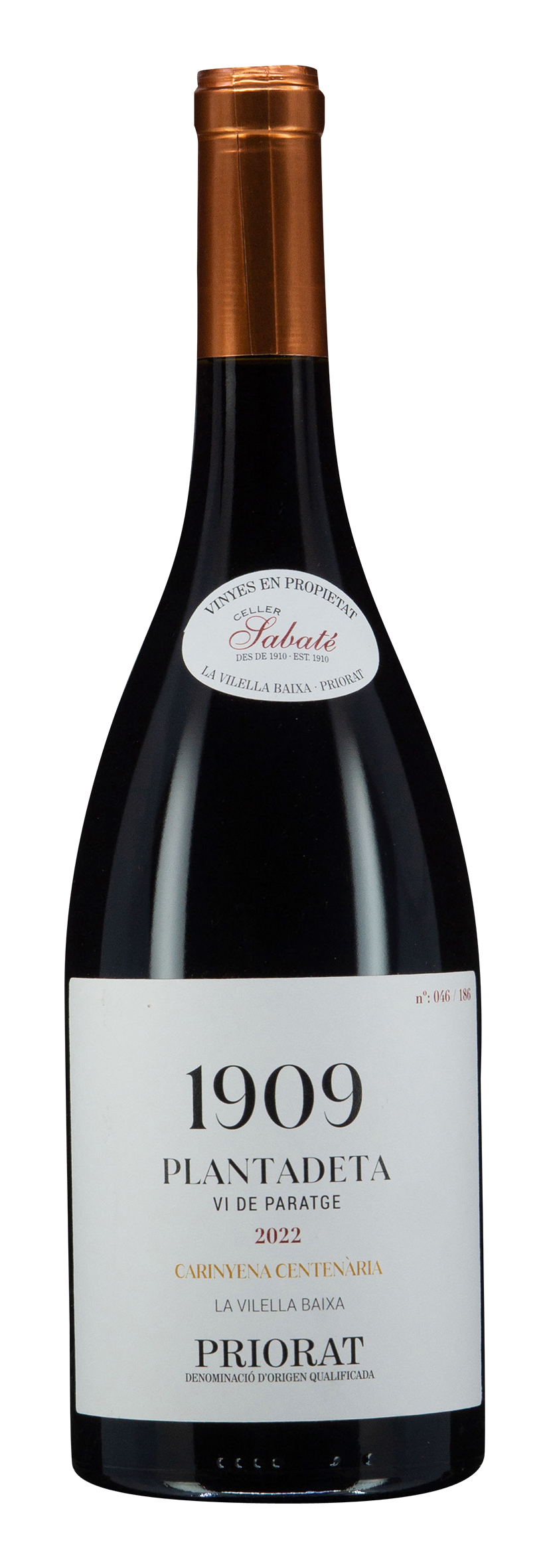 Priorat DOCa Vi de Paratge La Vilella Baixa Carinyena Centenãria 1909 Plantadeta 2022