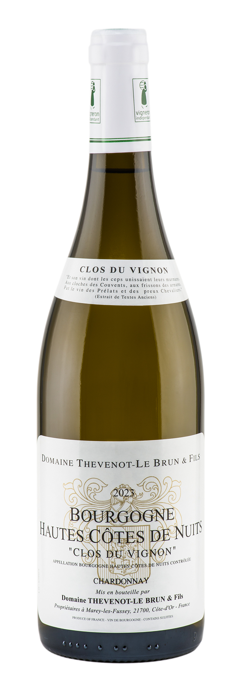Bourgogne Hautes Côtes de Nuits AOC Blanc Clos du Vignon 2023