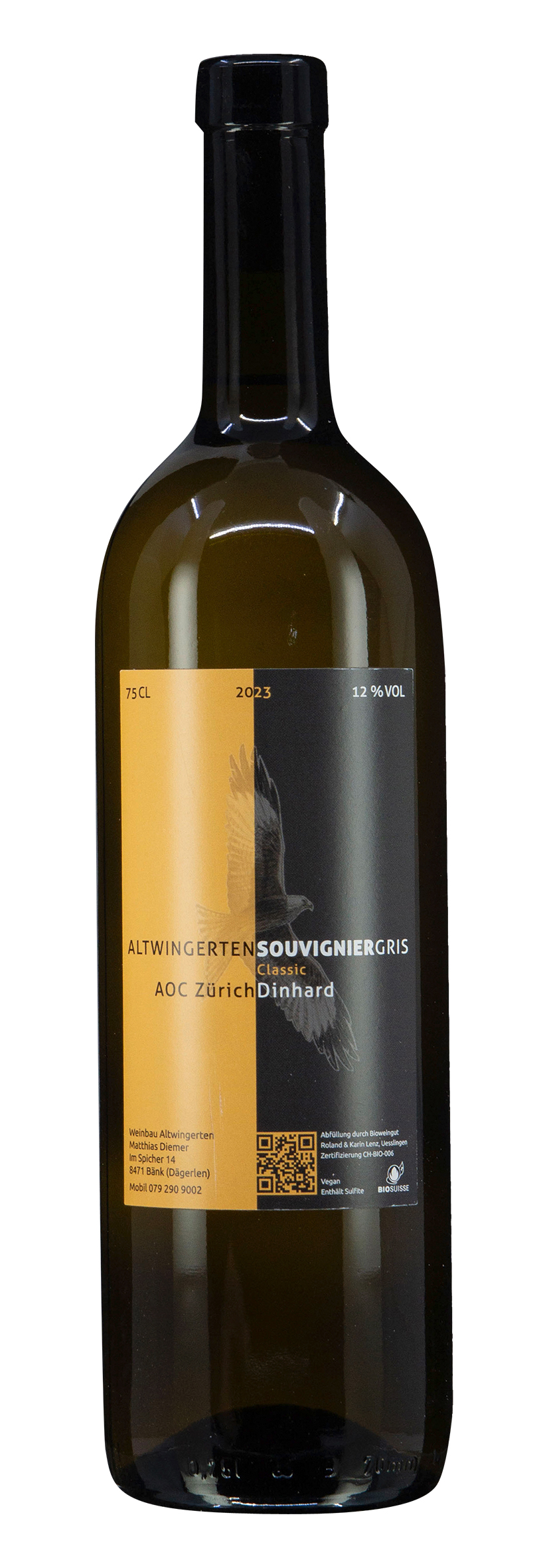 Zürich AOC Altwingerten Souvignier-Gris 2023