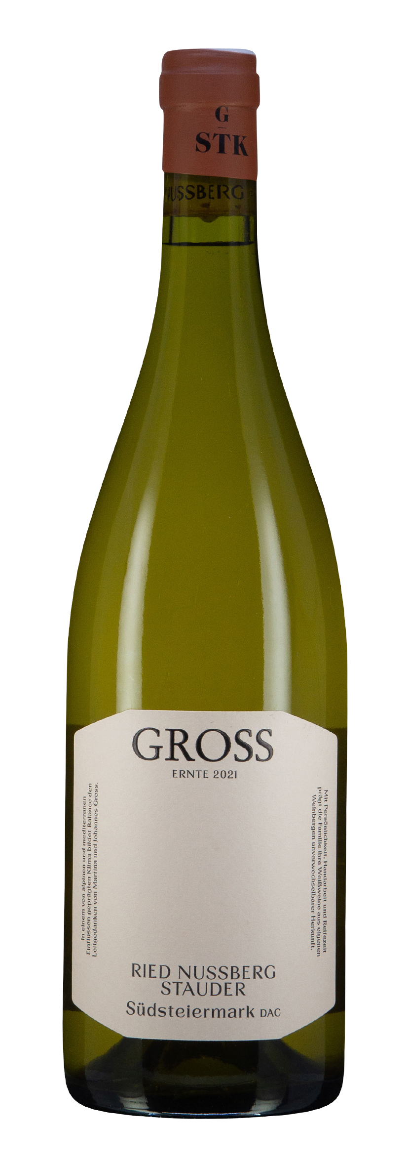 Südsteiermark DAC Ried Nussberg Weissburgunder Stauder 2021