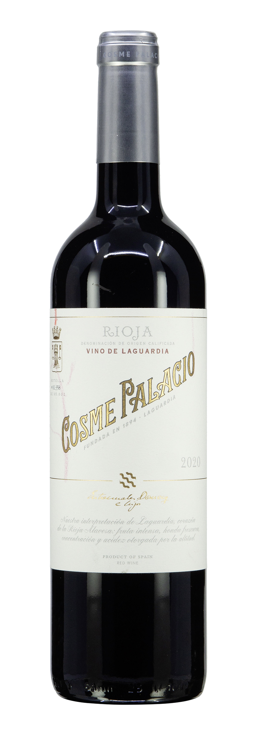 Rioja DOCa Tempranillo Vino de Laguardia Cosme Palacio 2020