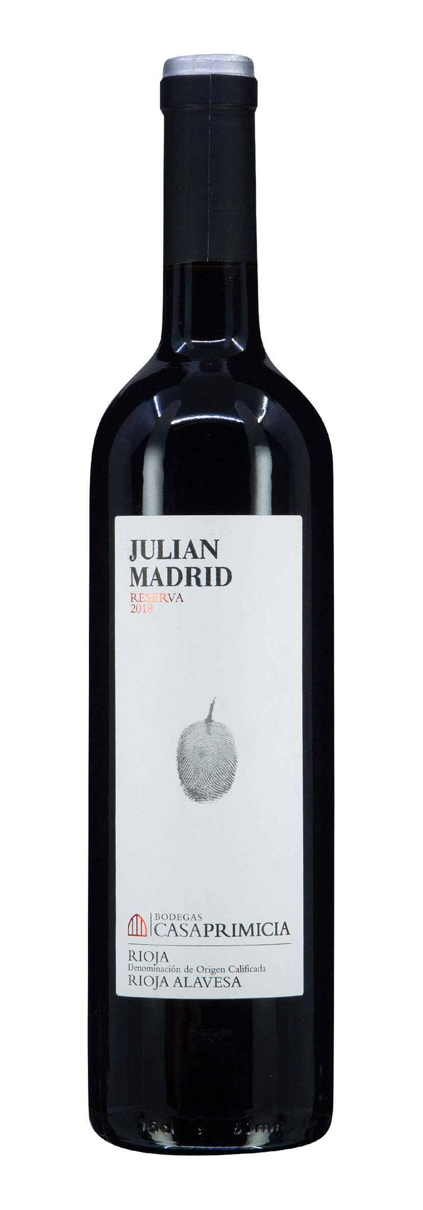 Rioja DOCa Tempranillo Julian Madrid Reserva 2018