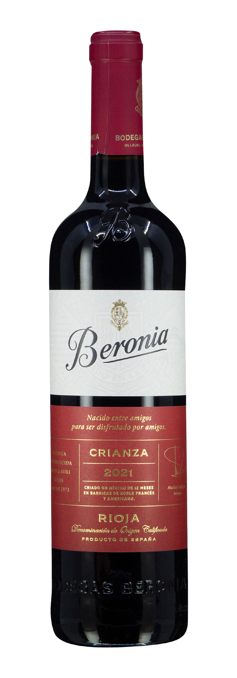 Rioja DOCa Crianza Bodegas Beronia 2021