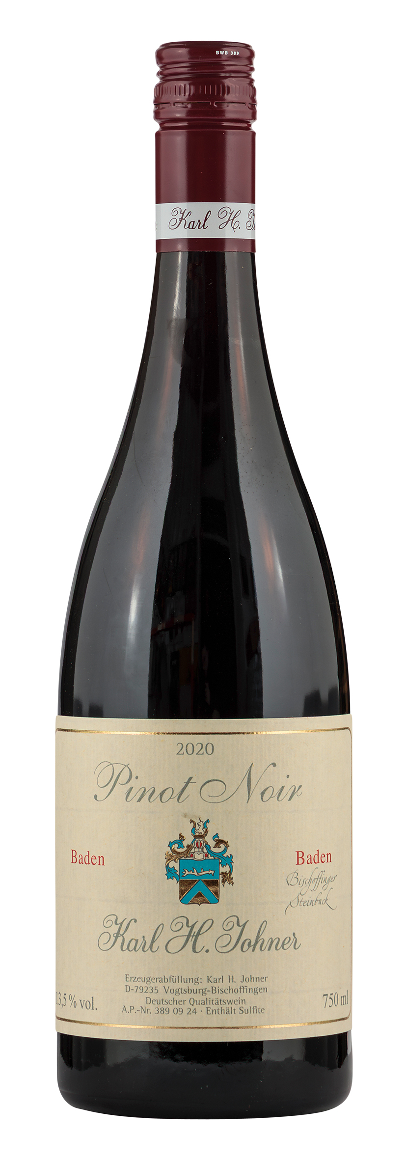 Bischoffinger Steinbuck Pinot Noir trocken 2020