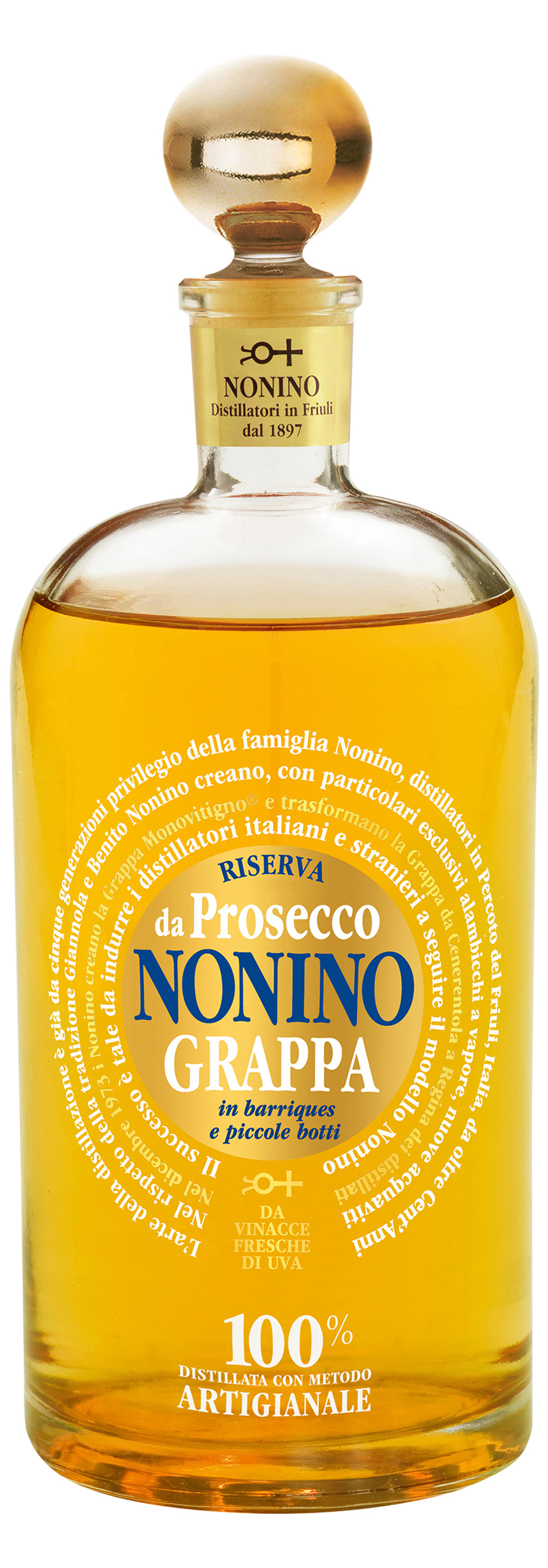 Grappa Riserva in barriques e piccole botti da Prosecco 0