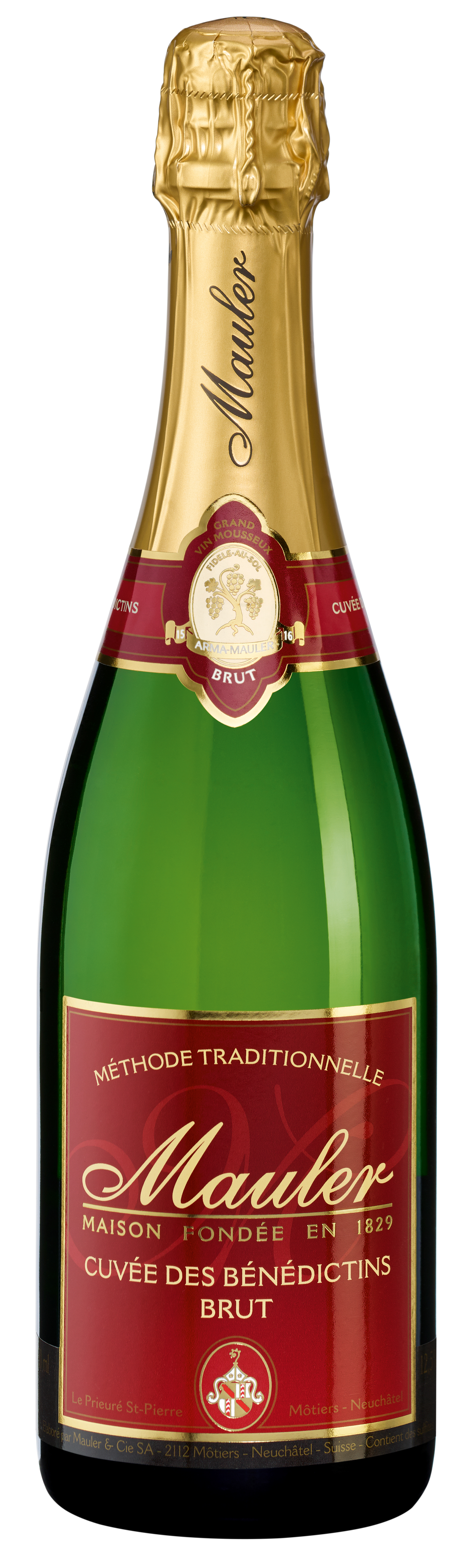 Neuchâtel Mauler Cuvée des Bénédictins Brut 0