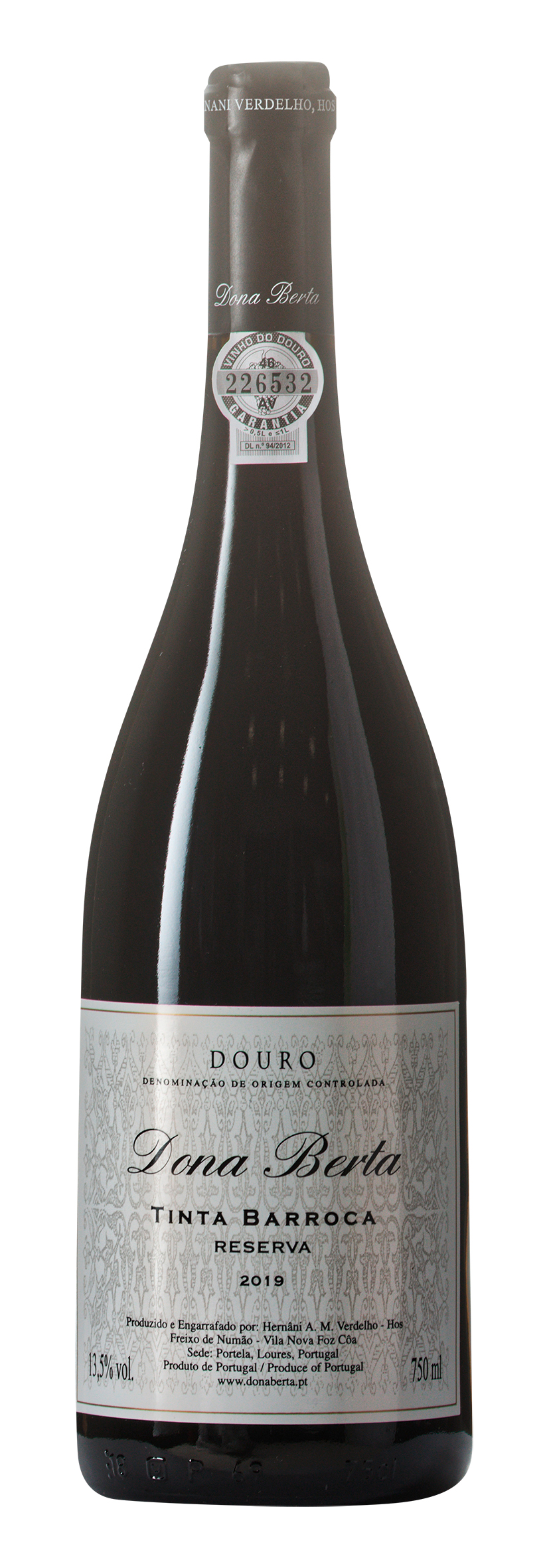 Douro DOC Tinta Barroca Reserva 2019