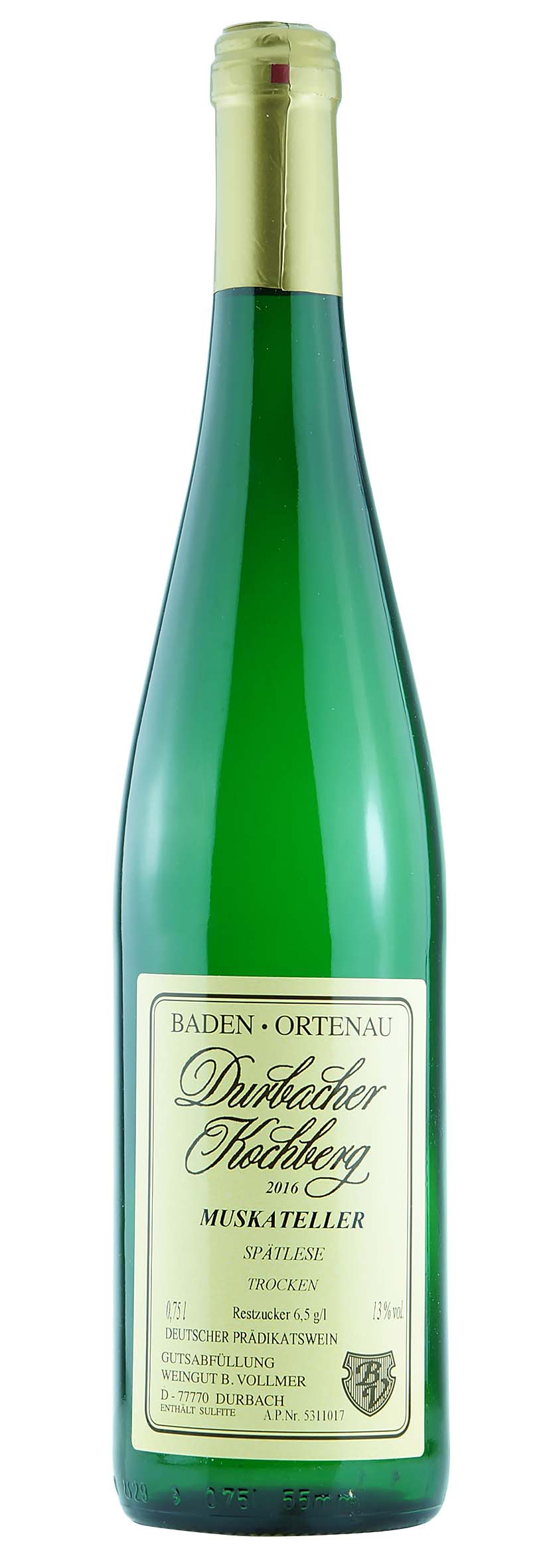 Durbacher Kochberg Muskateller Spätlese trocken 2016