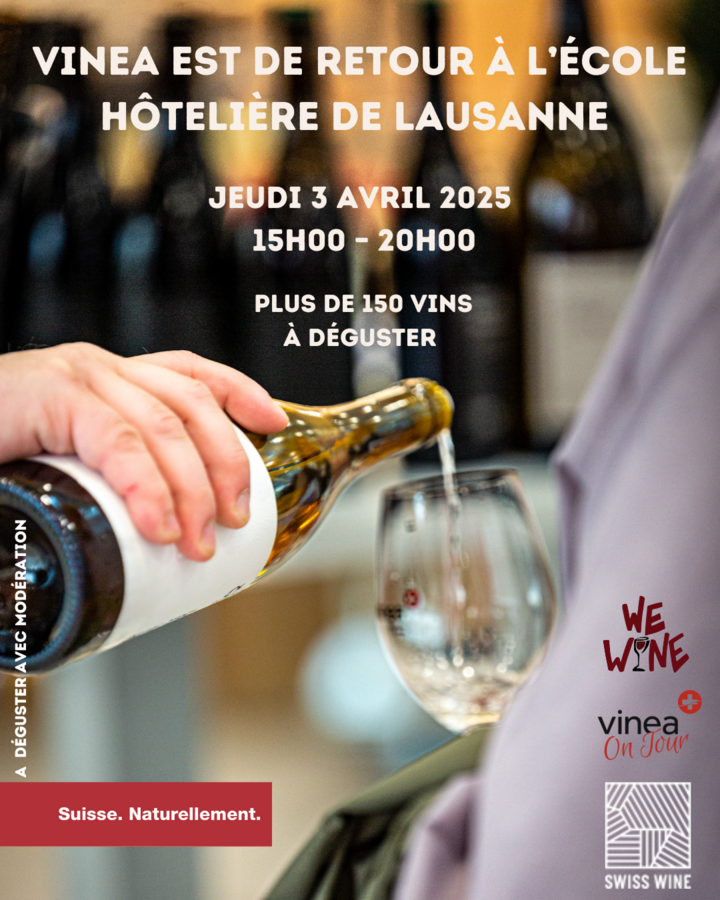VINEA On Tour donnera l'occasion de s'arrêter sur 19 stands de vins suisses VINEA On Tour donnera l'occasion de s'arrêter sur 19 stands de vins suisses
