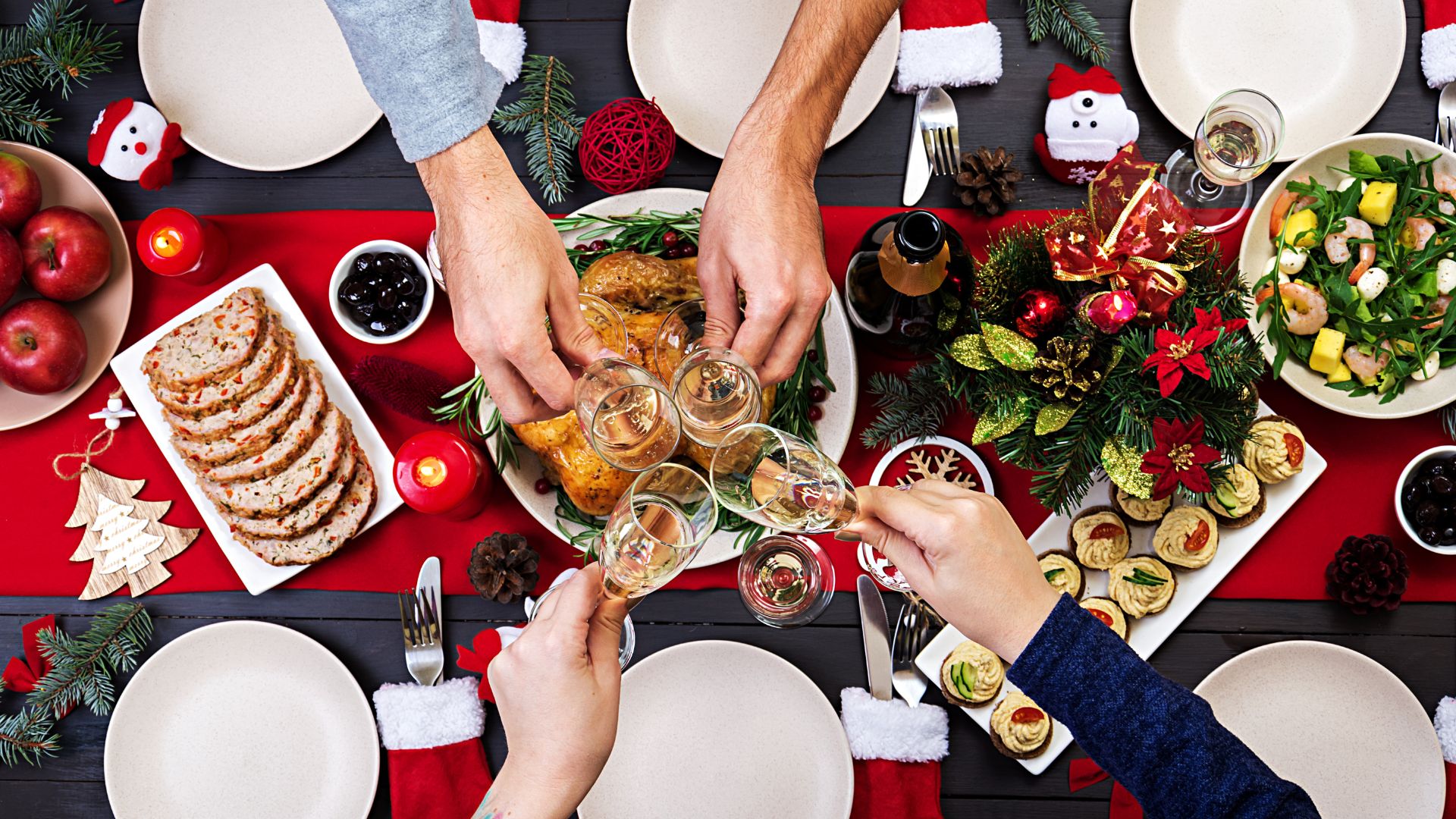 Les bulles restent les stars des repas de Noël