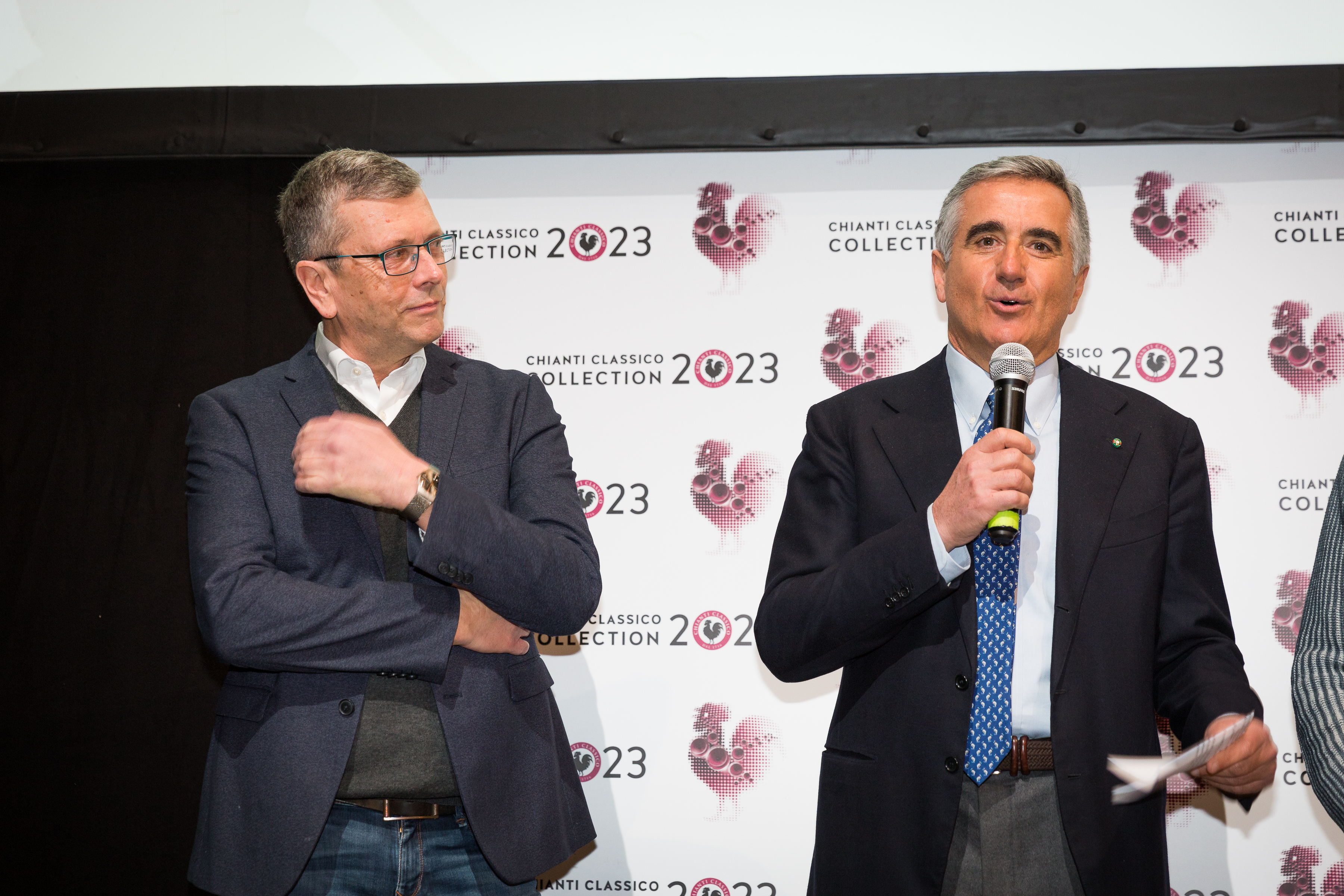 Christian Eder et Giovanni Manetti, président du Consorzio Chianti Classico (de gauche à droite) (Photo : Consorzio Chianti Classico)